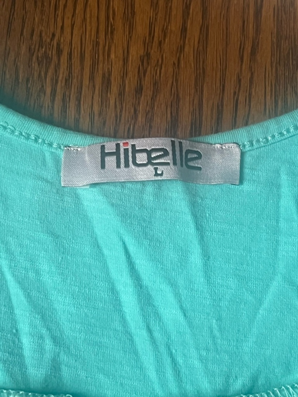 Hibelle Aqua Sleeveless Tank Top size large - Picture 3 of 5